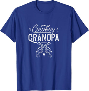 Cowboy Grandpa America Cowboys Wild West USA T-Shirt - T-Shirt | Royal