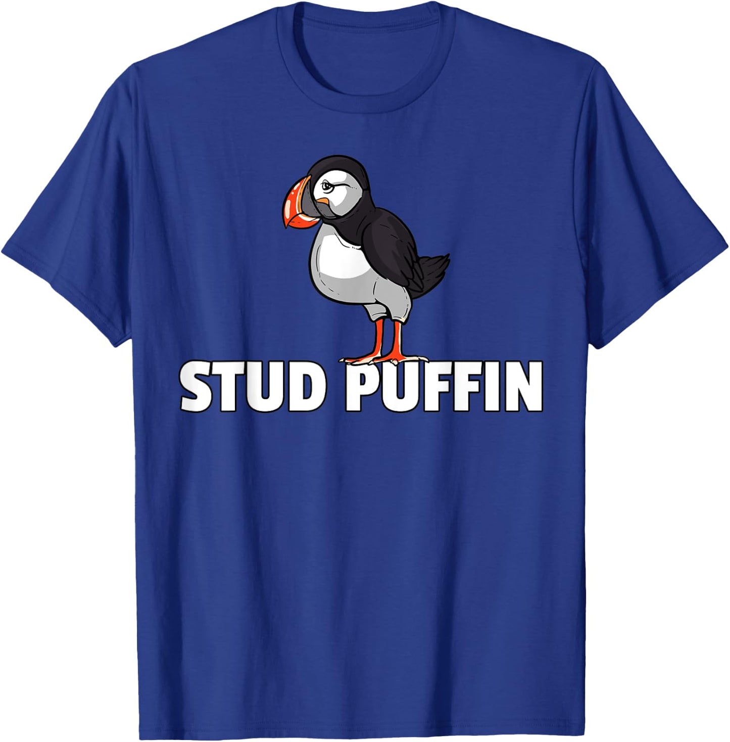 Stud Puffin Gift Iceland Seabird T-Shirt - T-Shirt | Royal