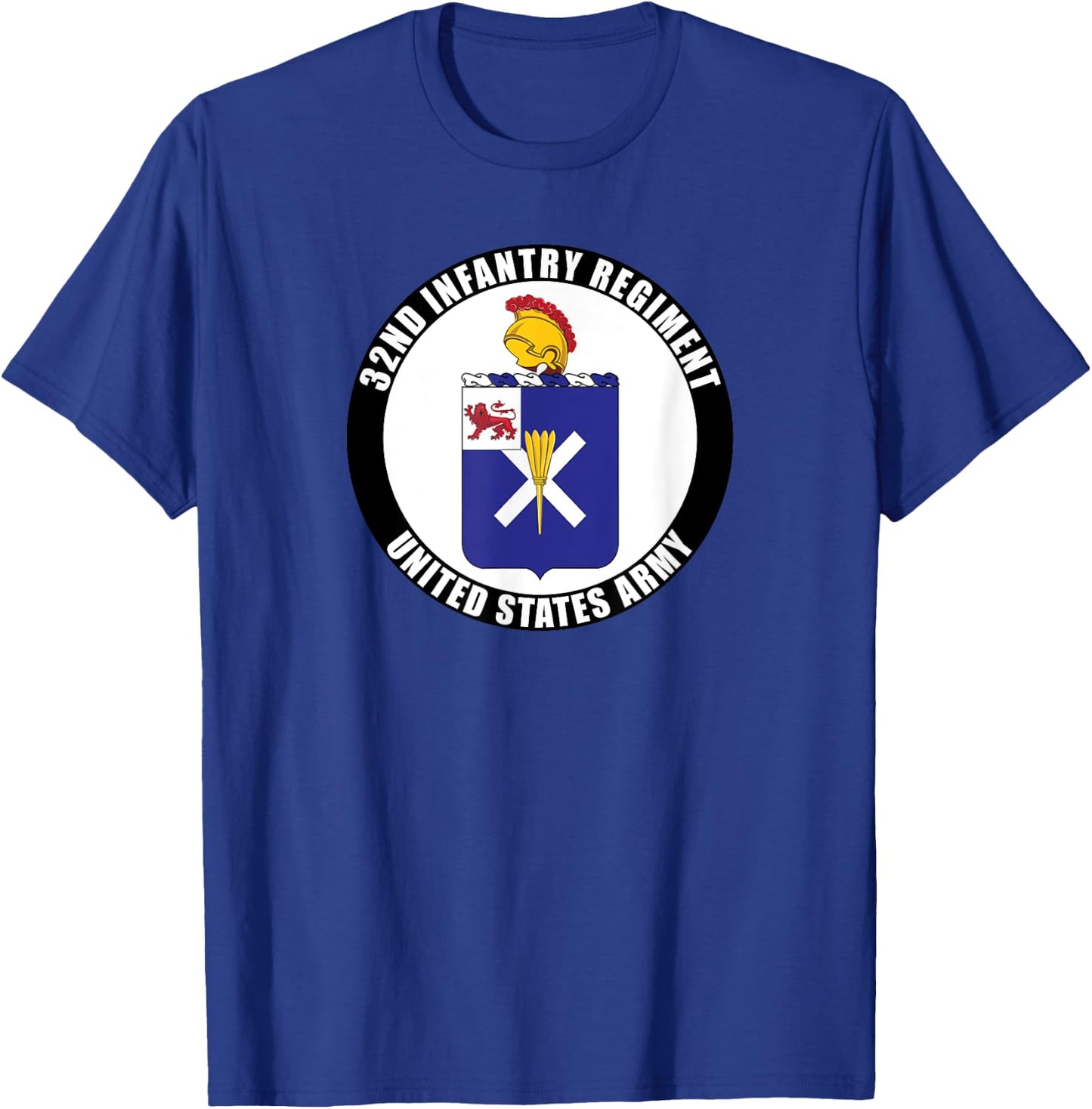 32nd Infantry Regiment United States Army Veteran Military T-Shirt - T-Shirt | Royal