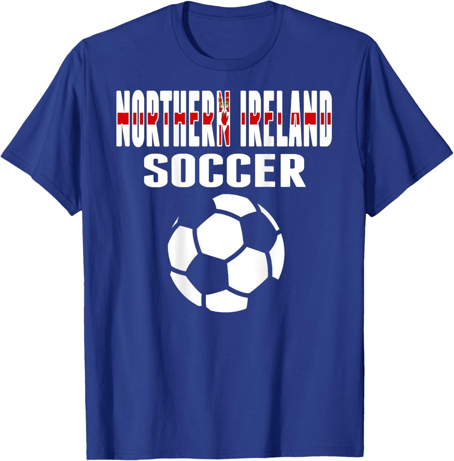 Northern Ireland Soccer Lover Jersey Northern Irish Football T-Shirt - T-Shirt | Royal