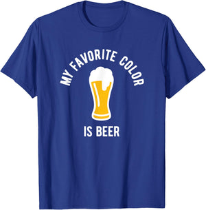 My favourite colour is beer - funny beer drinking T-Shirt - T-Shirt | Royal