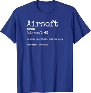 Competitive Airsoft Player Men Funny Airsoft Definition T-Shirt - T-Shirt | Royal