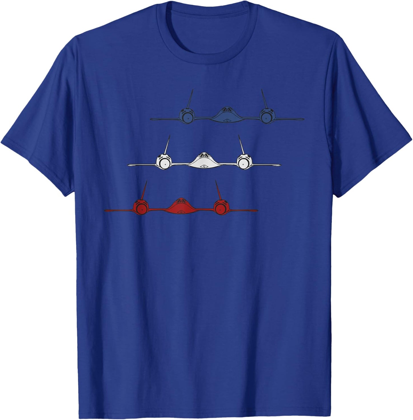 SR-71 US Military Aircraft Black Bird Jet T-Shirt - T-Shirt | Royal