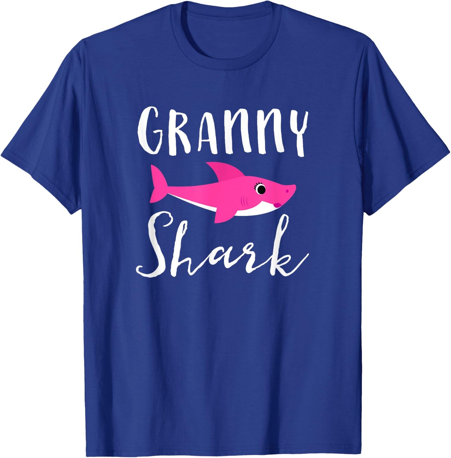 Granny Shark Grandma Grandmother Pink Shark Graphic T-Shirt - T-Shirt | Royal