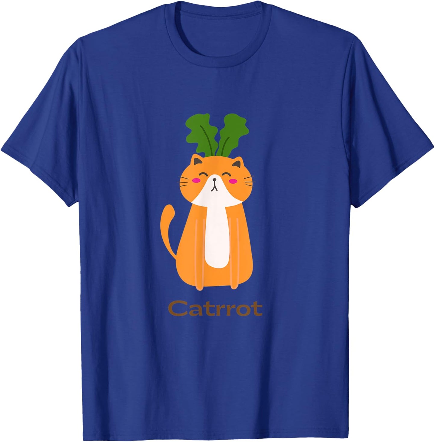 Catrrot Funny Cat Carrot Vegan And Cat Lover Kitten Women T-Shirt - T-Shirt | Royal