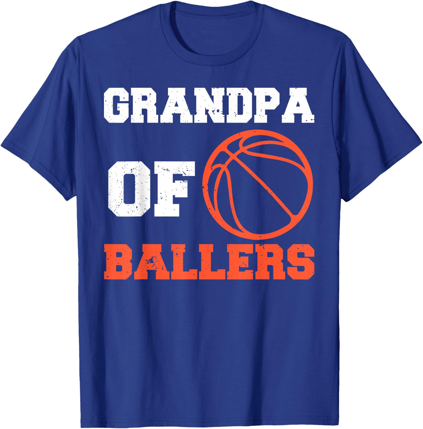 Basketball Grandpa Basketball Player Grandpa Of Ballers T-Shirt - T-Shirt | Royal