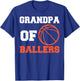 Basketball Grandpa Basketball Player Grandpa Of Ballers T-Shirt - T-Shirt | Royal