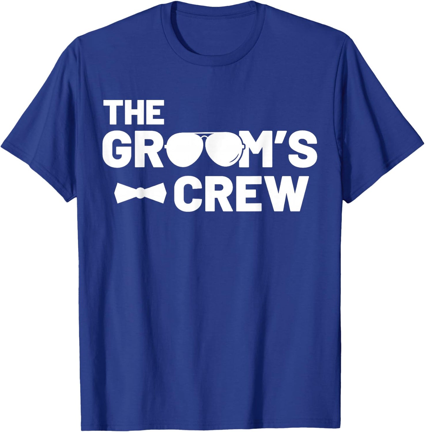 Groomsmen Groom Squat Men Bachelor Supplies Party Wedding T-Shirt - T-Shirt | Royal