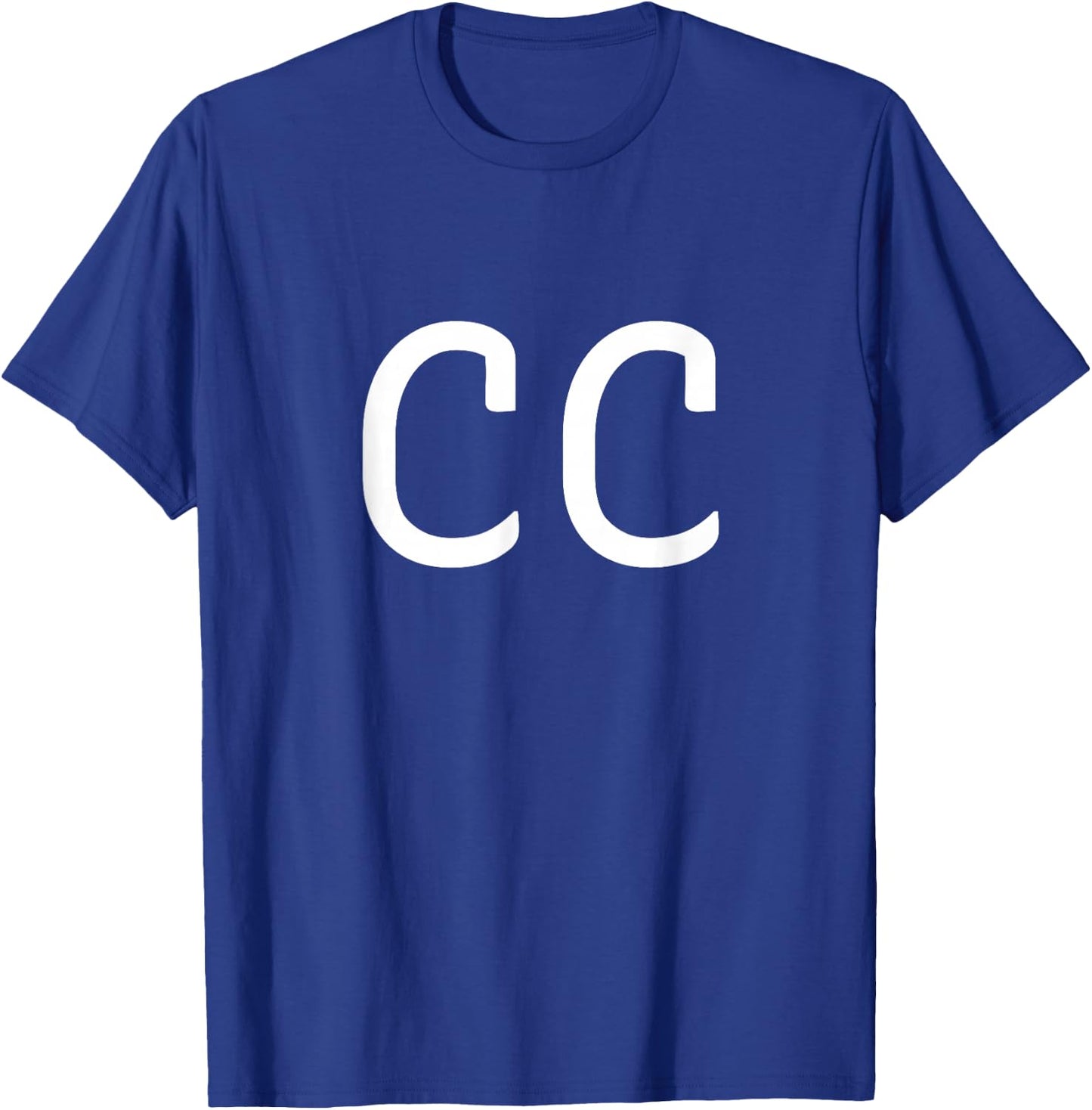 CC Two Letter Pair - Elegant Personalized Initials T-Shirt - T-Shirt | Royal