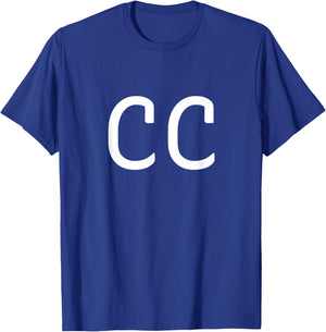 CC Two Letter Pair - Elegant Personalized Initials T-Shirt - T-Shirt | Royal