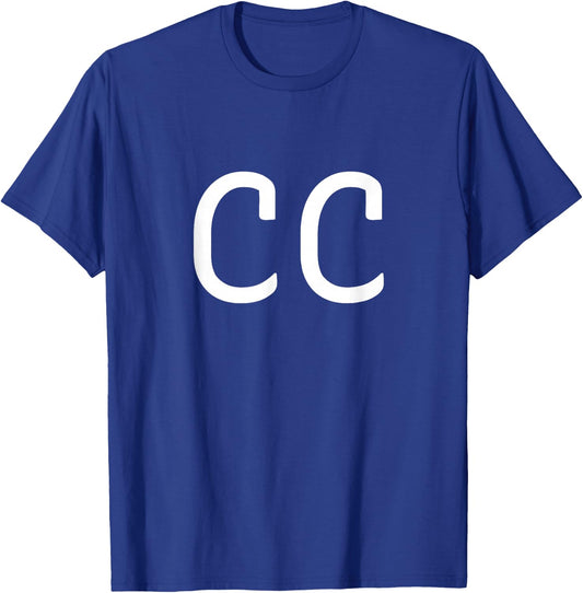 CC Two Letter Pair - Elegant Personalized Initials T-Shirt - T-Shirt | Royal