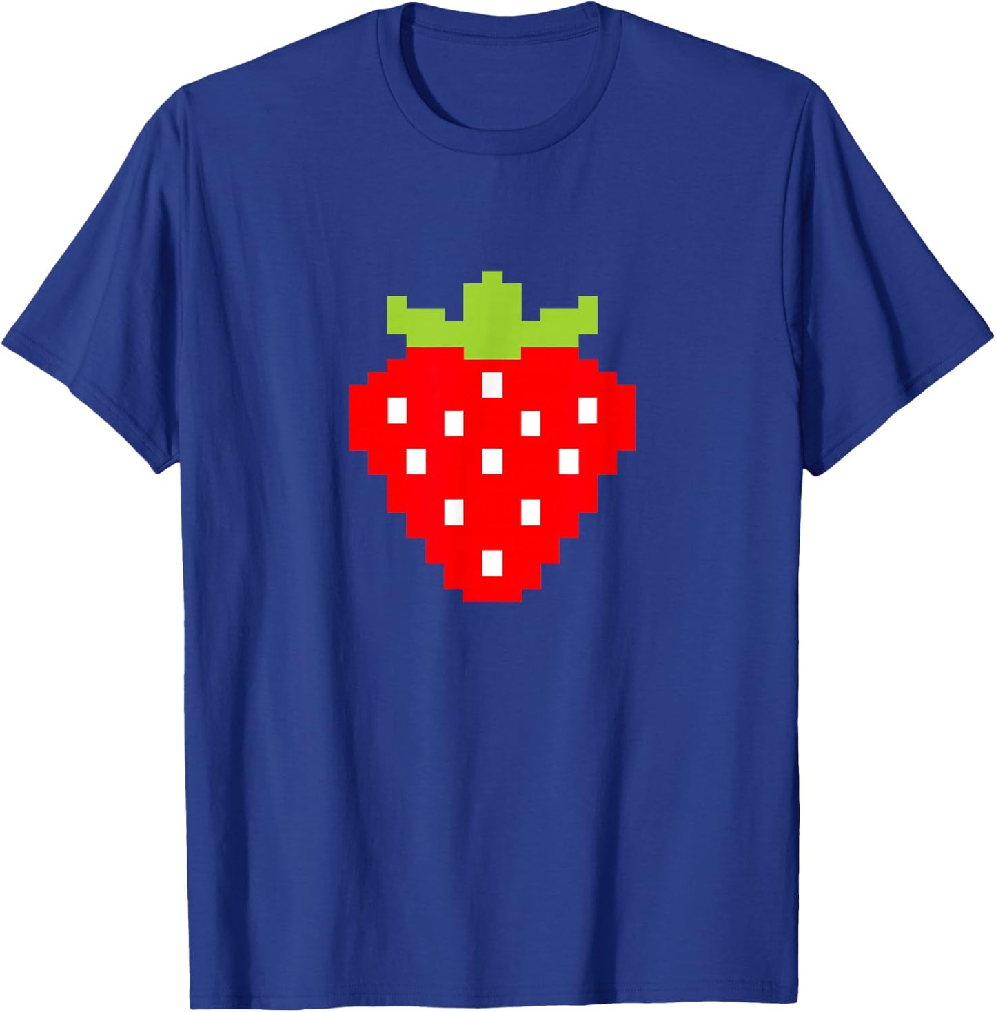 Pixel Strawberry Video Game Player T-Shirt - T-Shirt | Royal