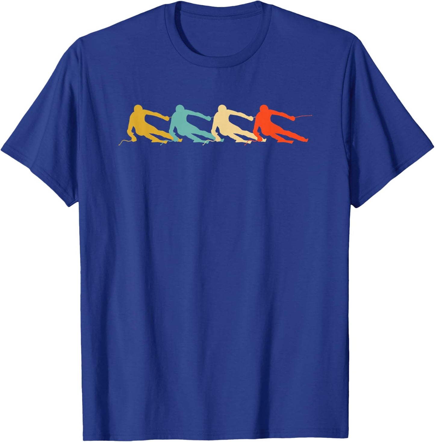 Retro Vintage Ski Racing T-Shirt - T-Shirt | Royal
