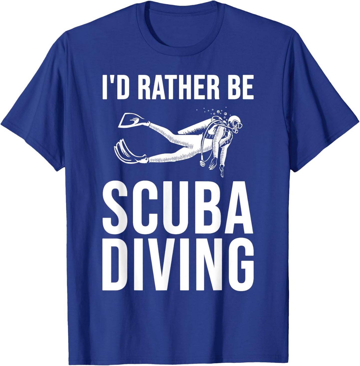 Cool Scuba Diving Women Snorkeler Beach Scuba Diver T-Shirt - T-Shirt | Royal