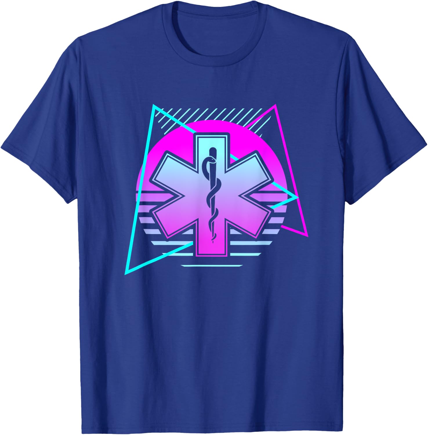 Retro Paramedic Medical Emergency Ems T-Shirt - T-Shirt | Royal
