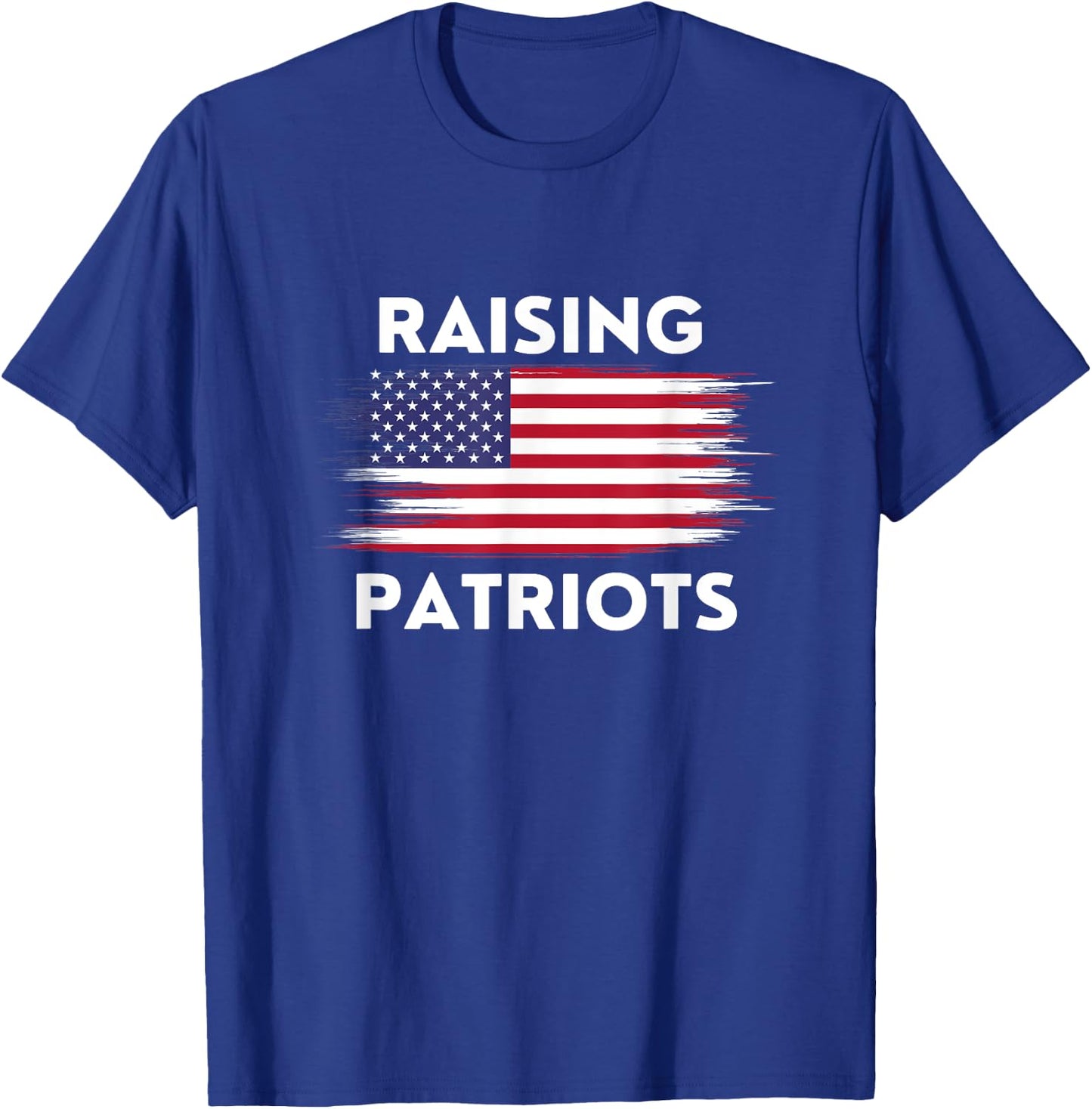 Raising Patriots Distressed American Flag T-Shirt - T-Shirt | Royal