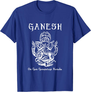 Ganesh Mantra Sanskrit Ganapati Hindu Diety T-Shirt - T-Shirt | Royal