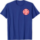 Fire Department Logo Uniform Fireman Symbol Firefighter Gear T-Shirt - T-Shirt | Royal