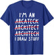 Funny Architect Art Men Women Future Architecture Pun Lovers T-Shirt - T-Shirt | Royal