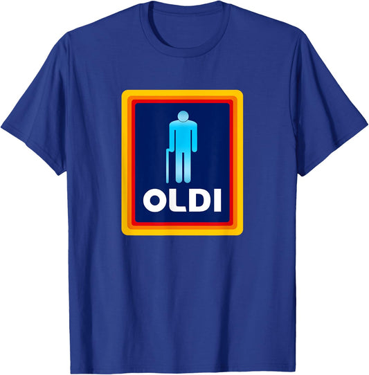 Oldi Hilarious Bday Humor Birthday Present Men T-Shirt - T-Shirt | Royal