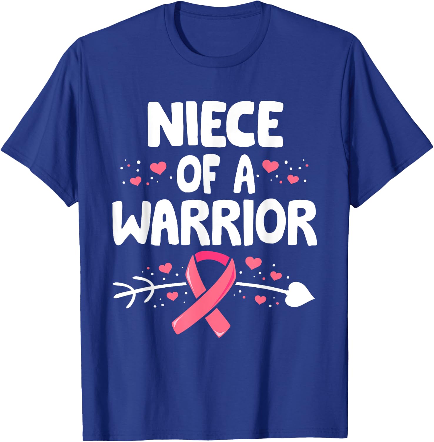 Breast Cancer aunt Shirt, Family Support Squad T-Shirt - T-Shirt | Royal