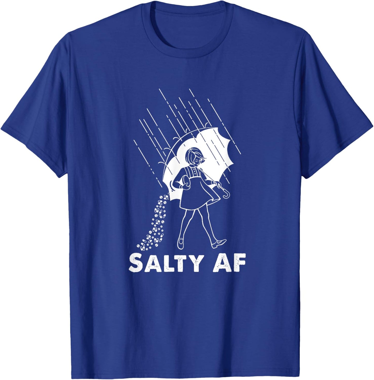 Salty AF Lung And Pulmonary Lung Cancer Cystic Fibrosis T-Shirt - T-Shirt | Royal