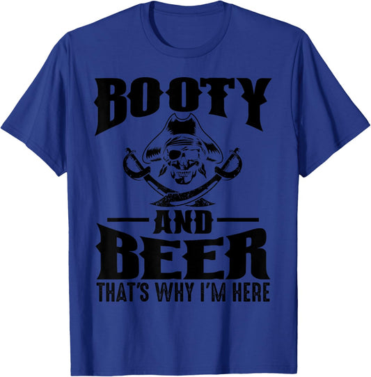 Funny Gasparilla Pirate Gift Women Cool Pirate Booty T-Shirt - T-Shirt | Royal
