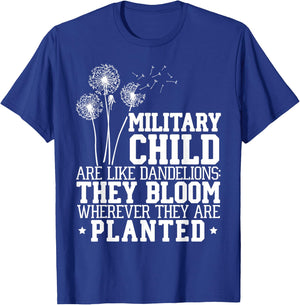 Military Child Are Like Dandelions Military Child Month T-Shirt - T-Shirt | Royal