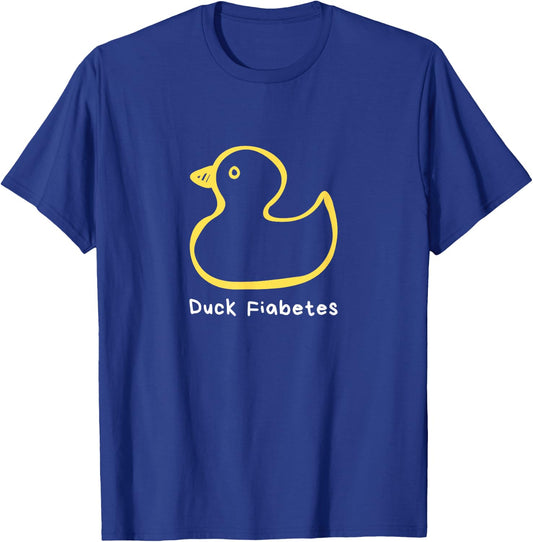 Duck Fiabetes, Type 1 Diabetes sucks T-Shirt - T-Shirt | Royal