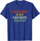Swimming Is My Favorite Season Vintage Retro T-Shirt - T-Shirt | Royal