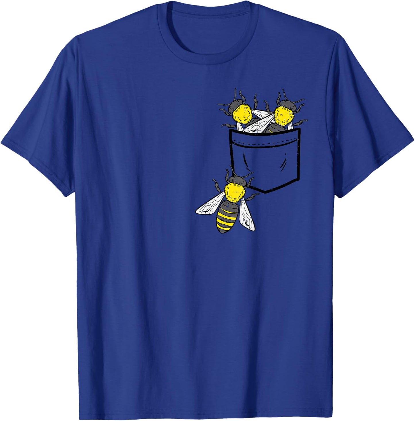 Bees In Pocket Cool Beekeeping Apiary Beekeeper Apiarist T-Shirt - T-Shirt | Royal