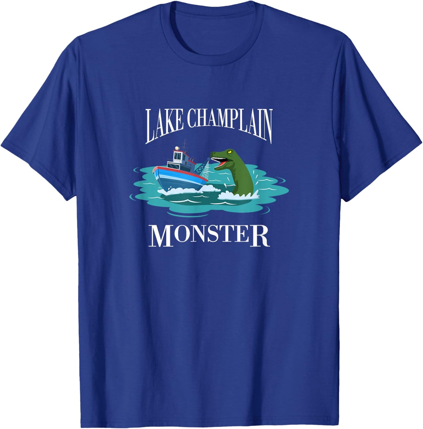 Lake Champlain Monster Shirt Vermont Champ Champy T-Shirt - T-Shirt | Royal