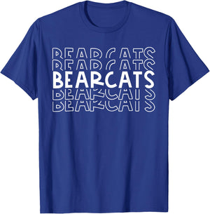 Bearcats School Sports Team Mascot Town Go College Athlete T-Shirt - T-Shirt | Royal
