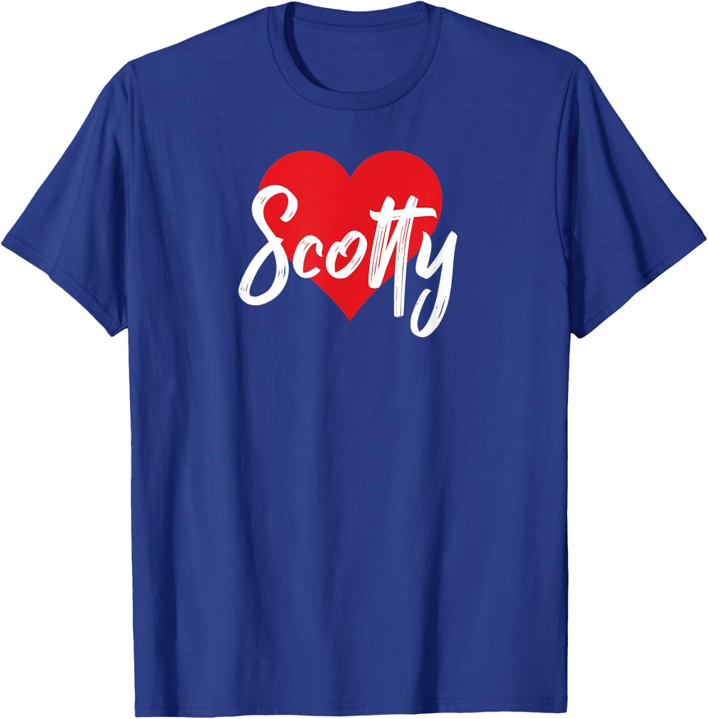 I Love Scotty First Name I Heart Named T-Shirt - T-Shirt | Royal
