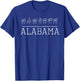 Deaf Pride Alabama Trendy ASL Sign Language Fan Gift Shirt T-Shirt - T-Shirt | Royal