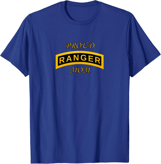 Army Ranger School Tab Proud Mom T-Shirt - T-Shirt | Royal