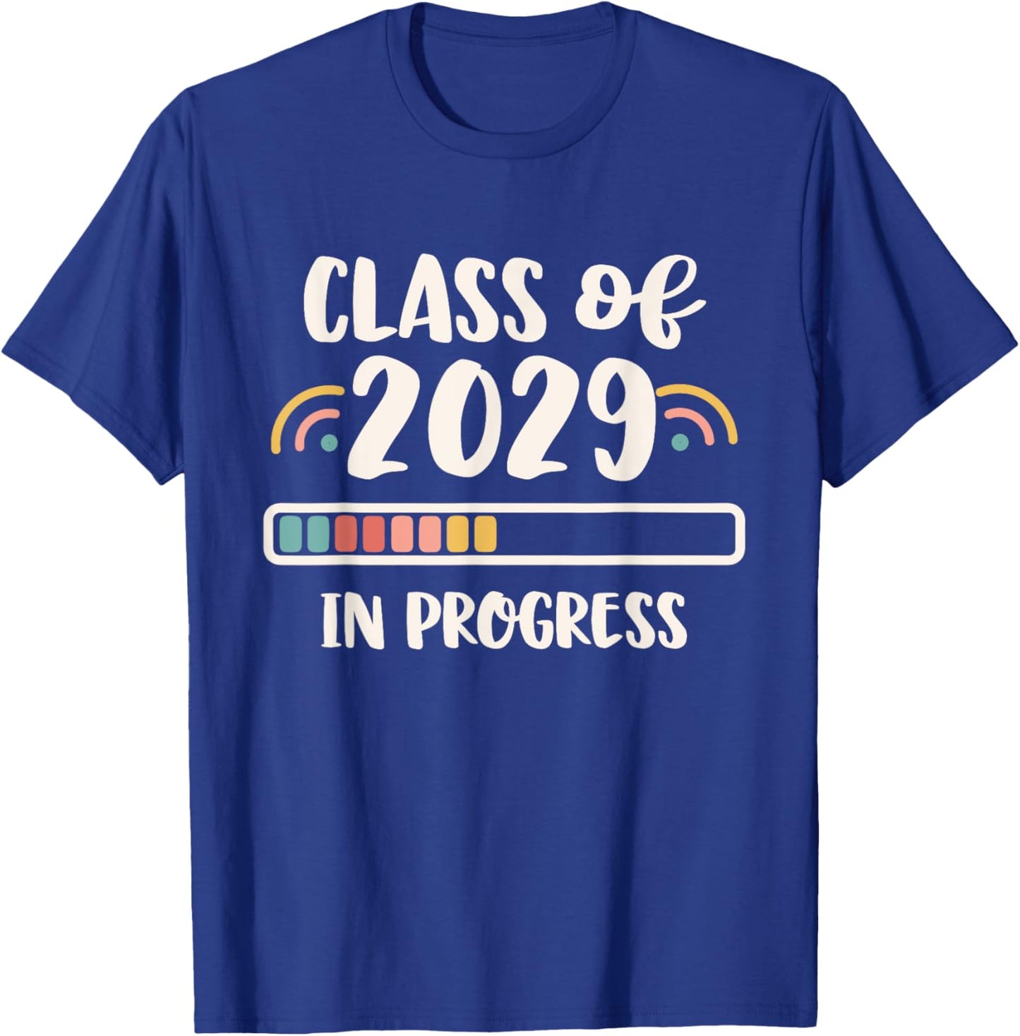 Online Virtual School | In Progress Class of 2029 T-Shirt - T-Shirt | Royal