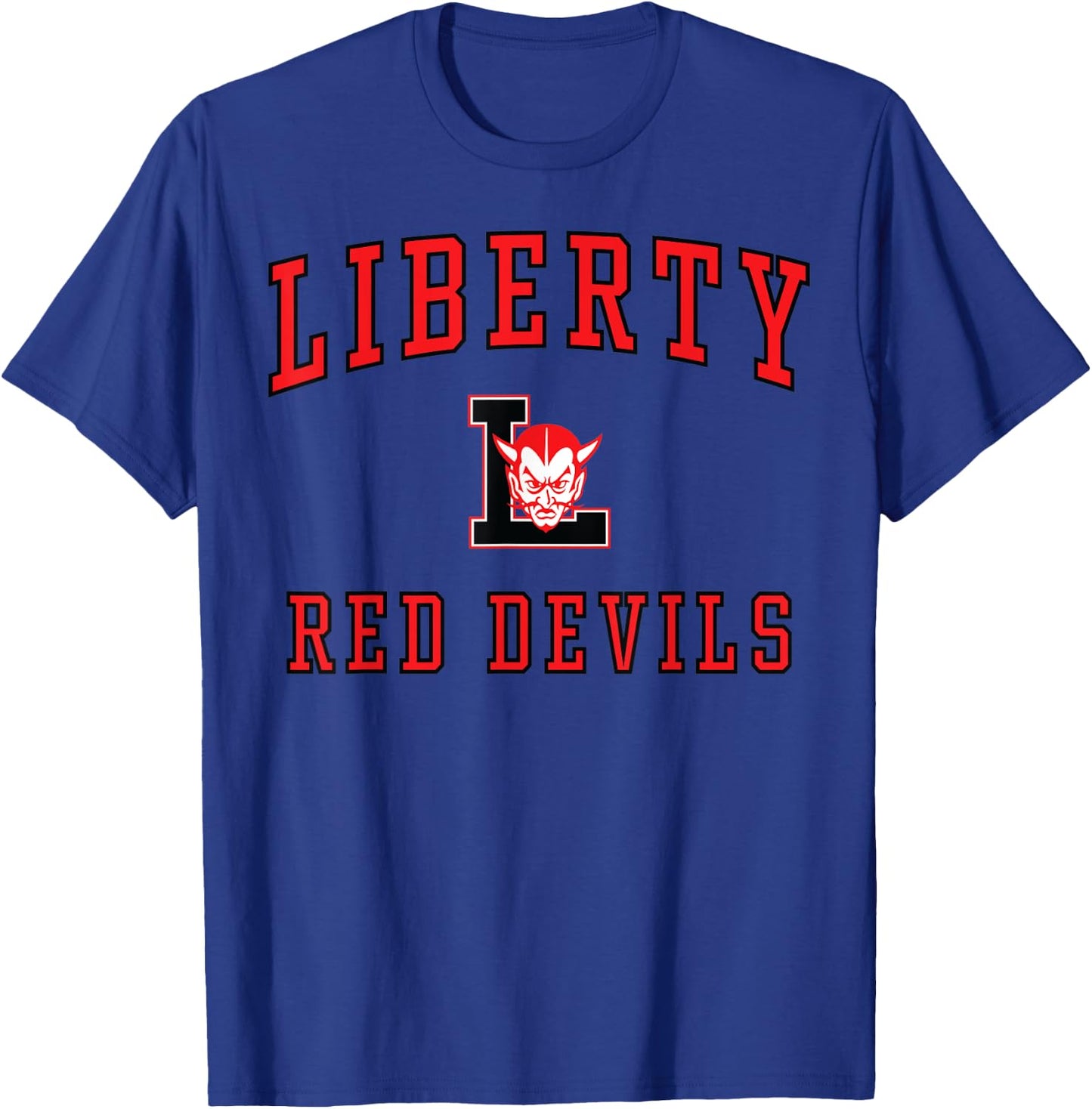 Liberty High School Red Devils C1 T-Shirt - T-Shirt | Royal