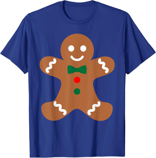 Gingerbread Man Christmas Cookie Baking Holiday Men Women T-Shirt - T-Shirt | Royal