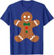 Gingerbread Man Christmas Cookie Baking Holiday Men Women T-Shirt - T-Shirt | Royal