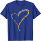 Autism Grandma Autism Awareness Puzzle Piece Heart T-Shirt - T-Shirt | Royal