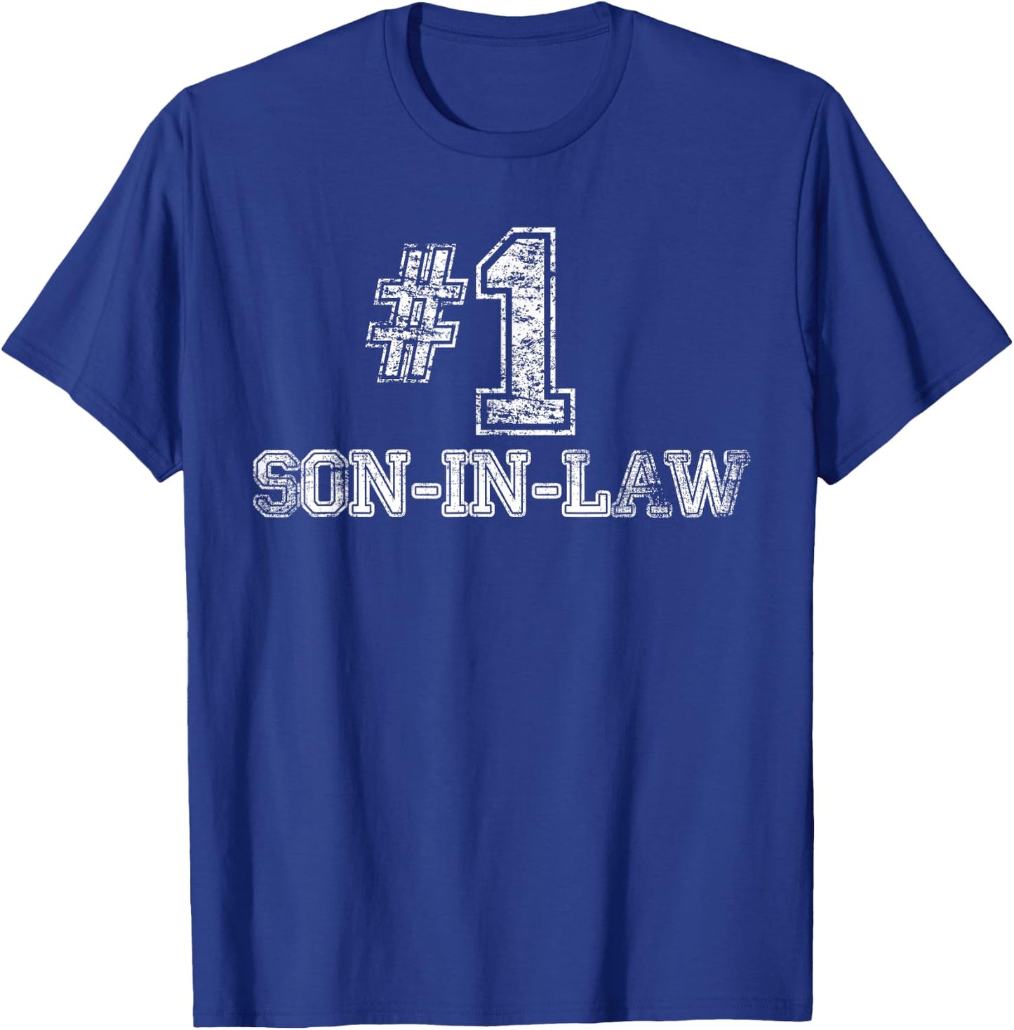 #1 Son In Law T Shirt - Number One Great Gift T-Shirt - T-Shirt | Royal
