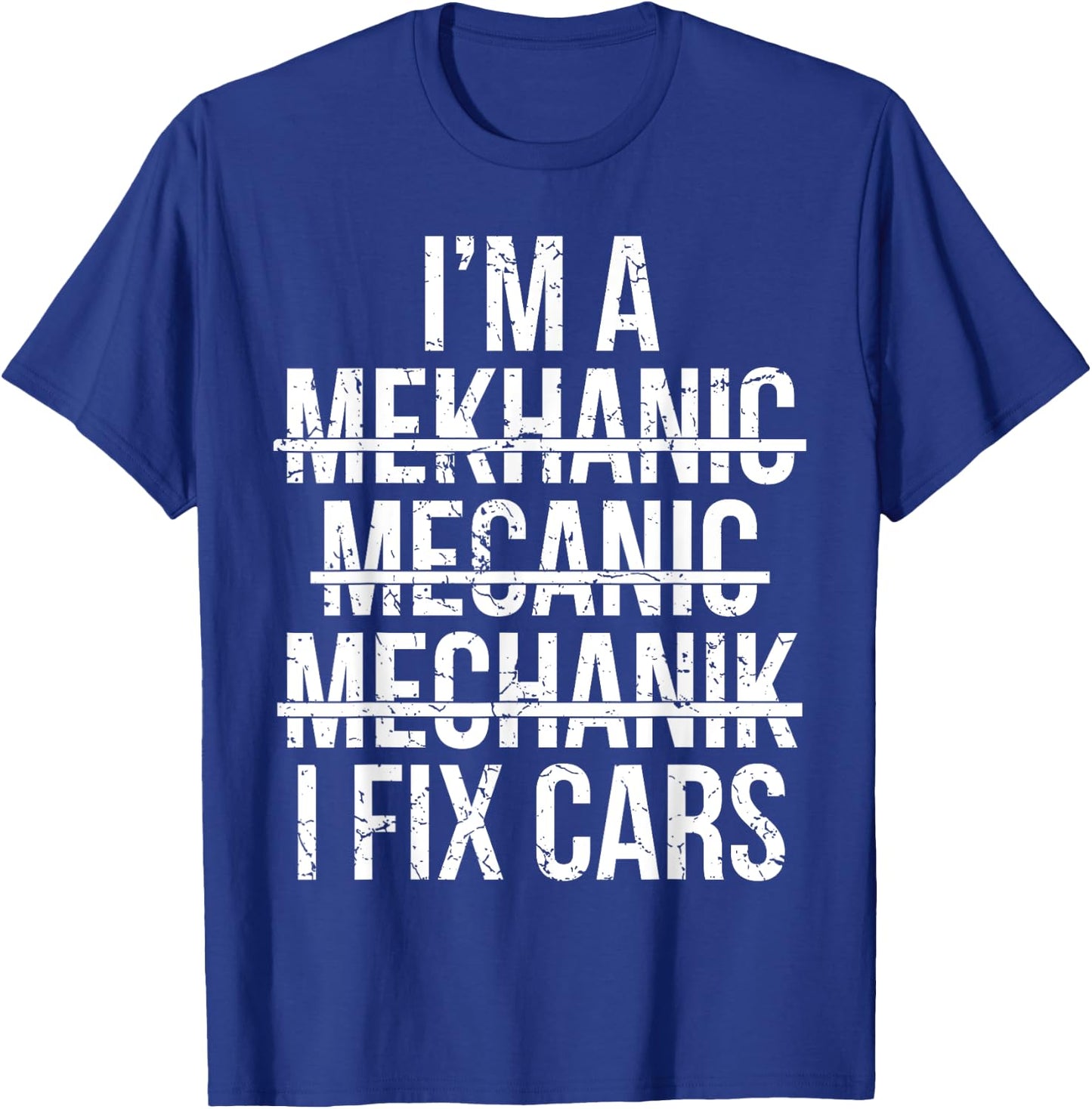 Funny Car Mechanic Men Women Kids Best Auto Mechanic T-Shirt - T-Shirt | Royal