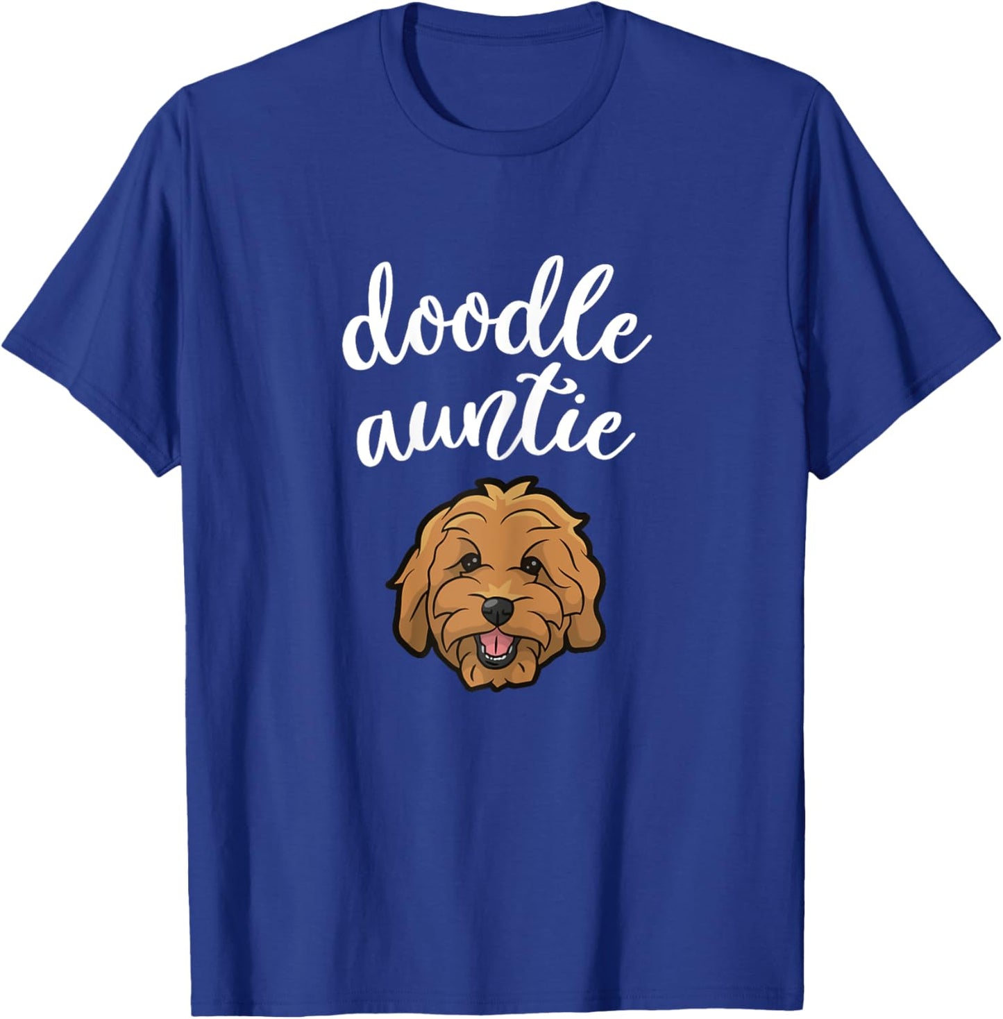 Goldendoodle Aunt - Doodle Auntie Cute Dog Girls Kids T-Shirt - T-Shirt | Royal