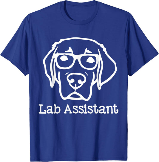 Lab Assistant Labrador Lover Gift Labrador Retriever Dog T-Shirt - T-Shirt | Royal