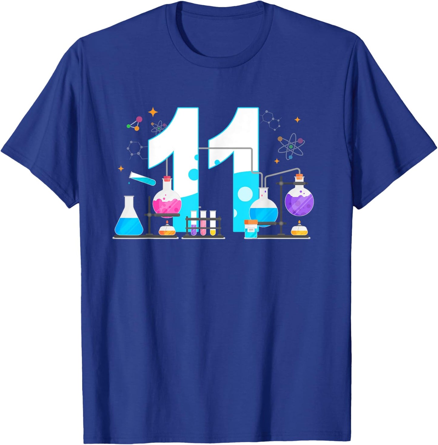 11 Year Old Kids Scientist 11th Birthday Kids Science T-Shirt - T-Shirt | Royal