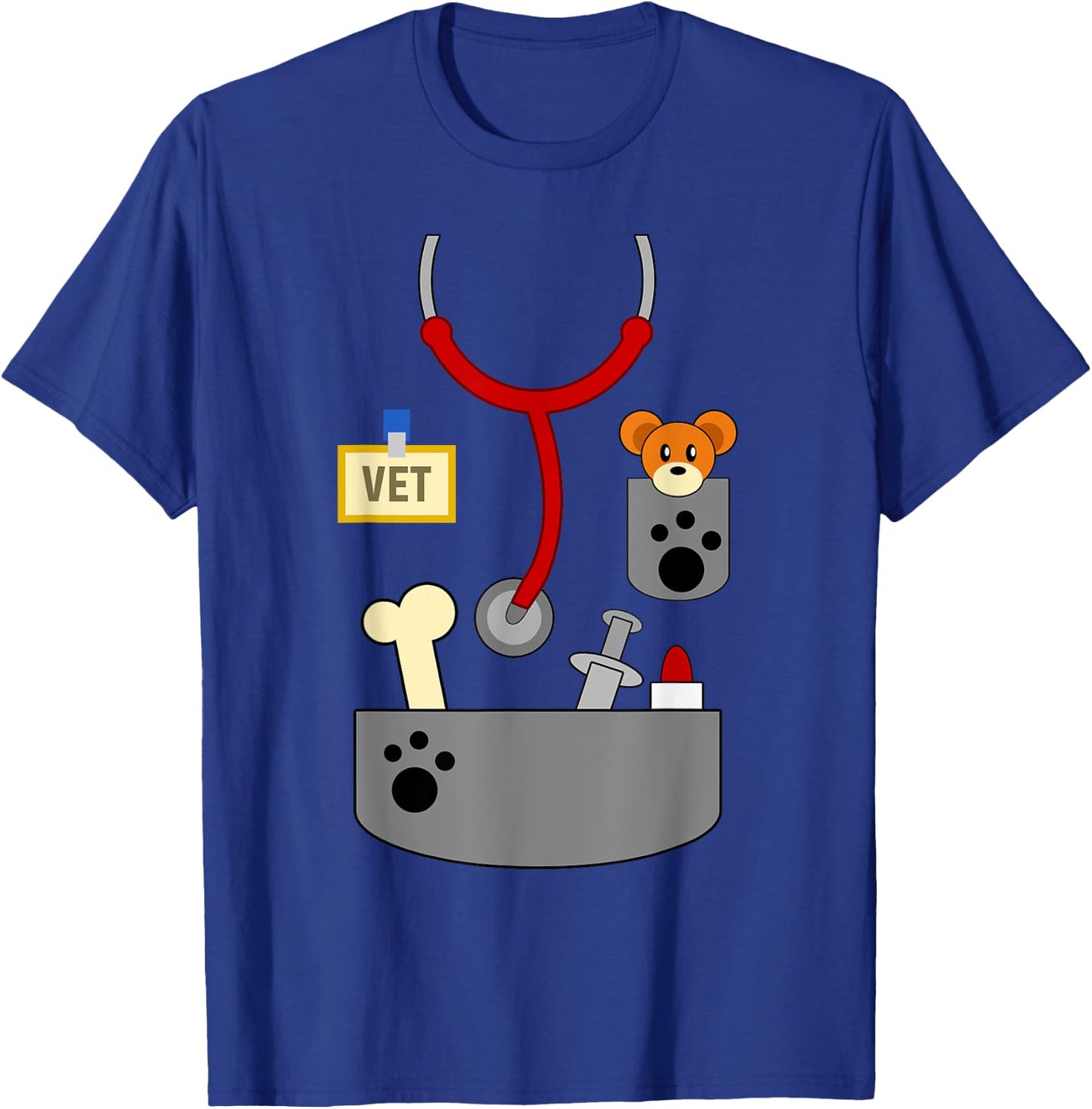Halloween Veterinarian Costume Shirt | Veterinary Gift T-Shirt - T-Shirt | Royal