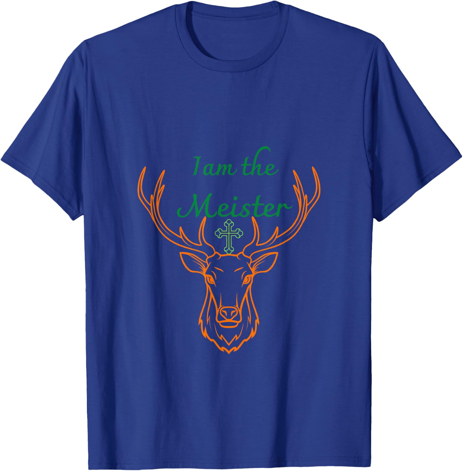 Jaegermeister Meister Deer Family Dad Mum Cheeky Funny T-Shirt - T-Shirt | Royal
