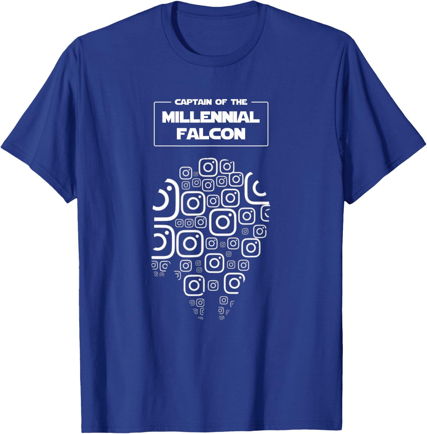 Captain Of The Millennial Falcon - Millennial Funny Gift T-Shirt - T-Shirt | Royal