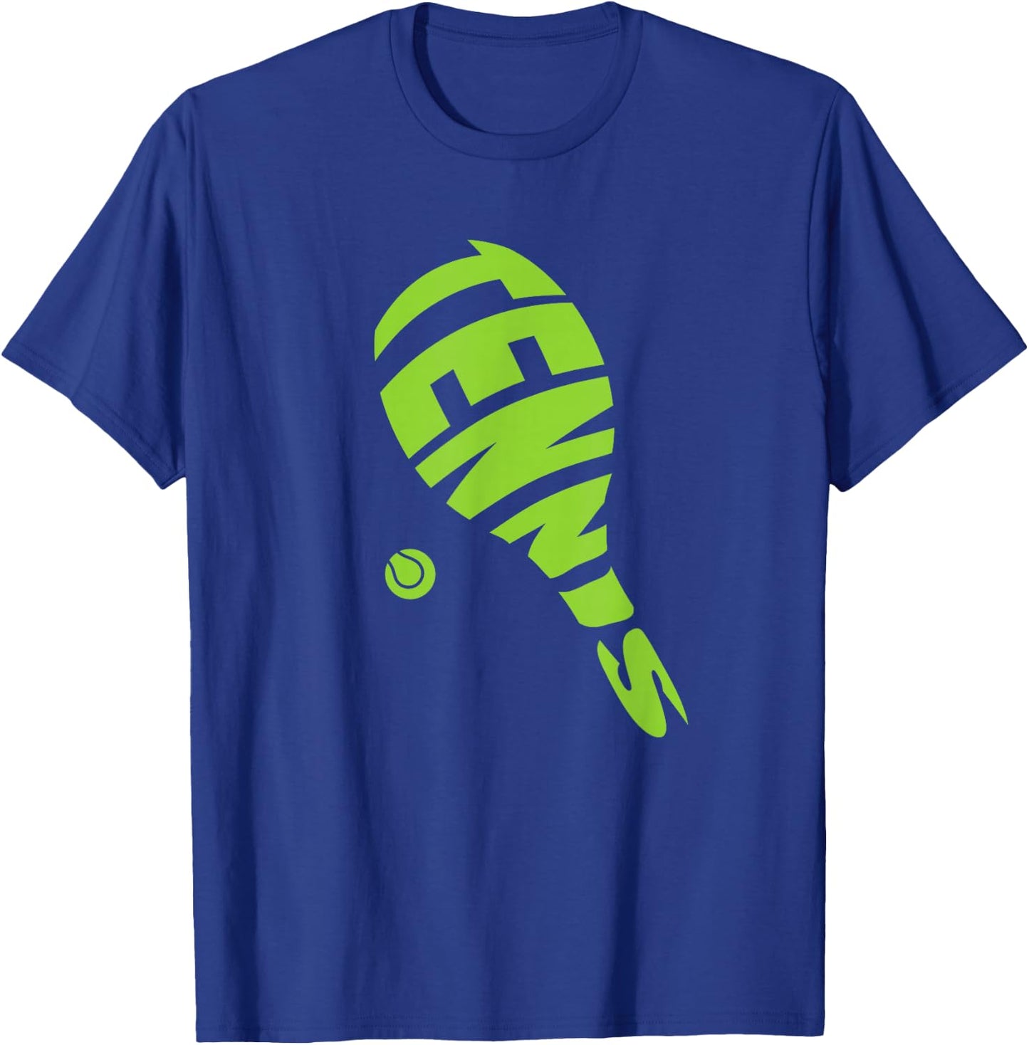 Tennis Racket and Tennis Ball | Tennis Graphic T-Shirt - T-Shirt | Royal